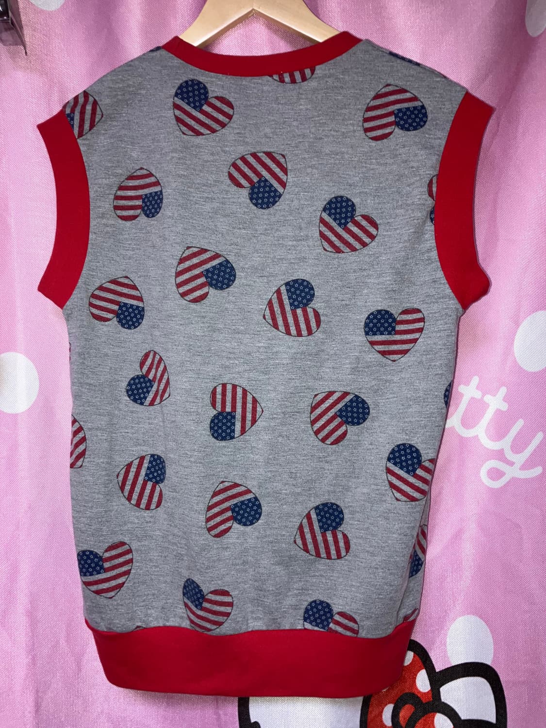 jpn 스타 스트라이프 슬리브리스 상품이미지4