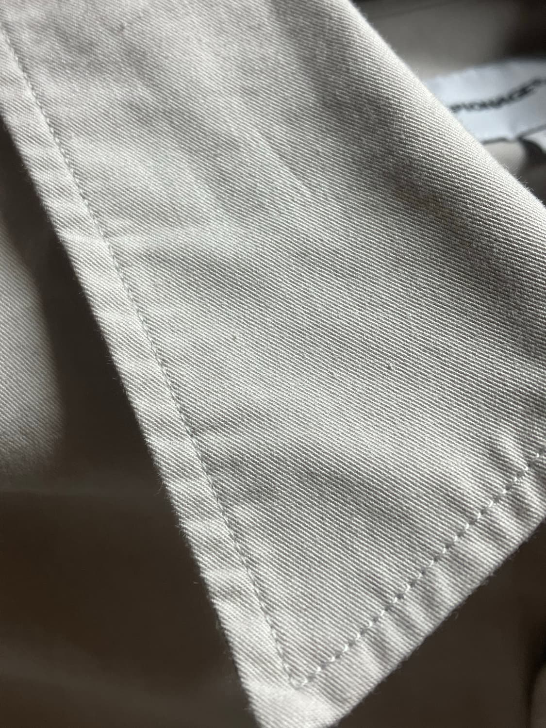 에스피오나지 - 코튼 오버 셔츠 (라이트 그레이) 상품이미지5