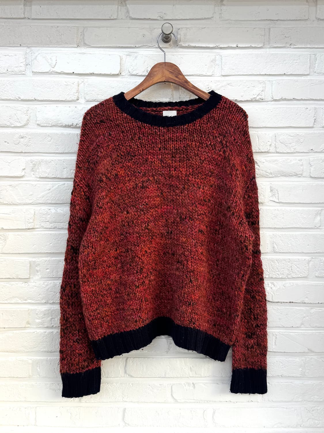 레드 오렌지 니트 상품이미지3