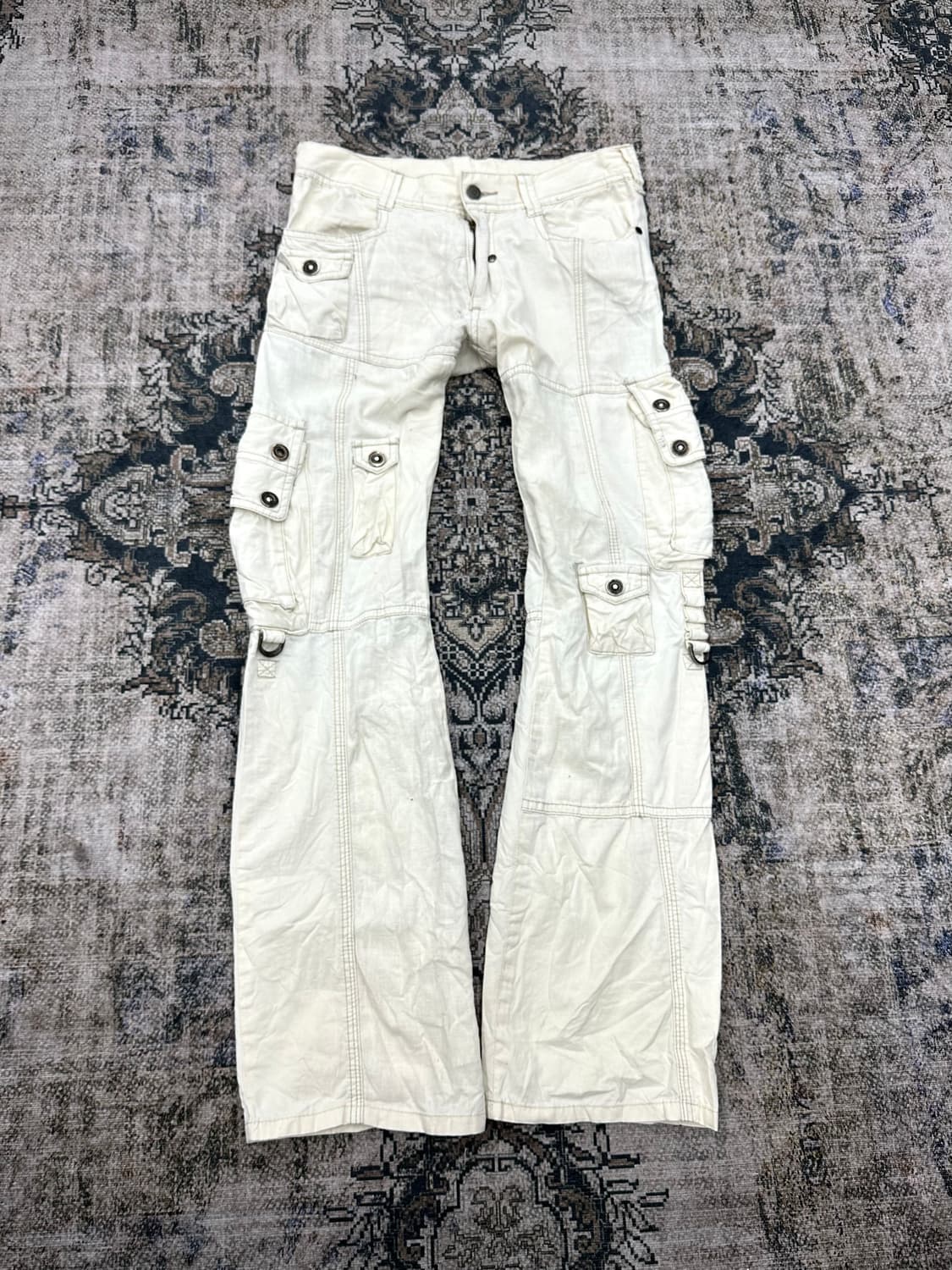Tornado mart white cargo pants 상품이미지1