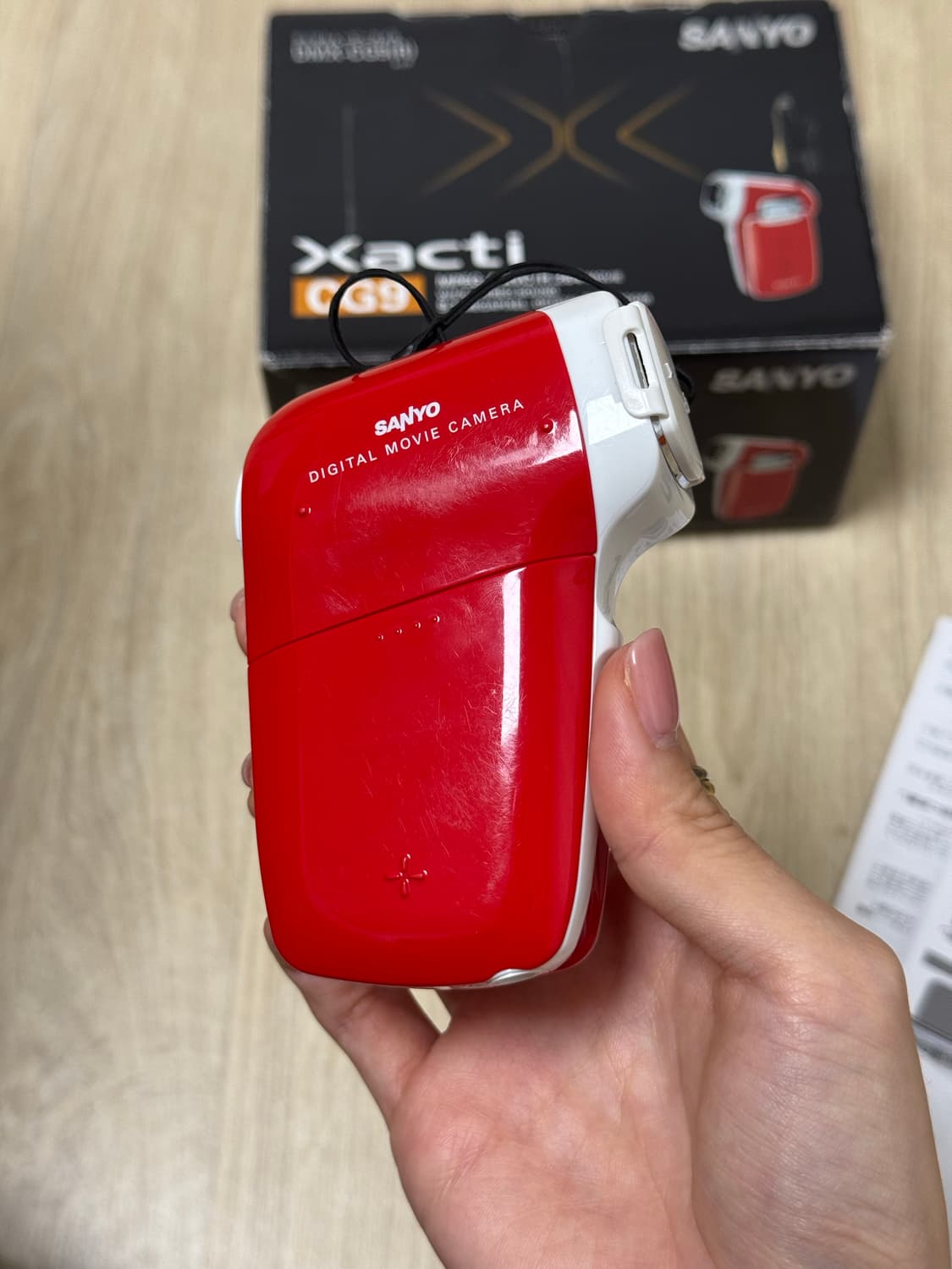 미품레어🍓 산요 작티 cg9 레드 풀박스 상품이미지8