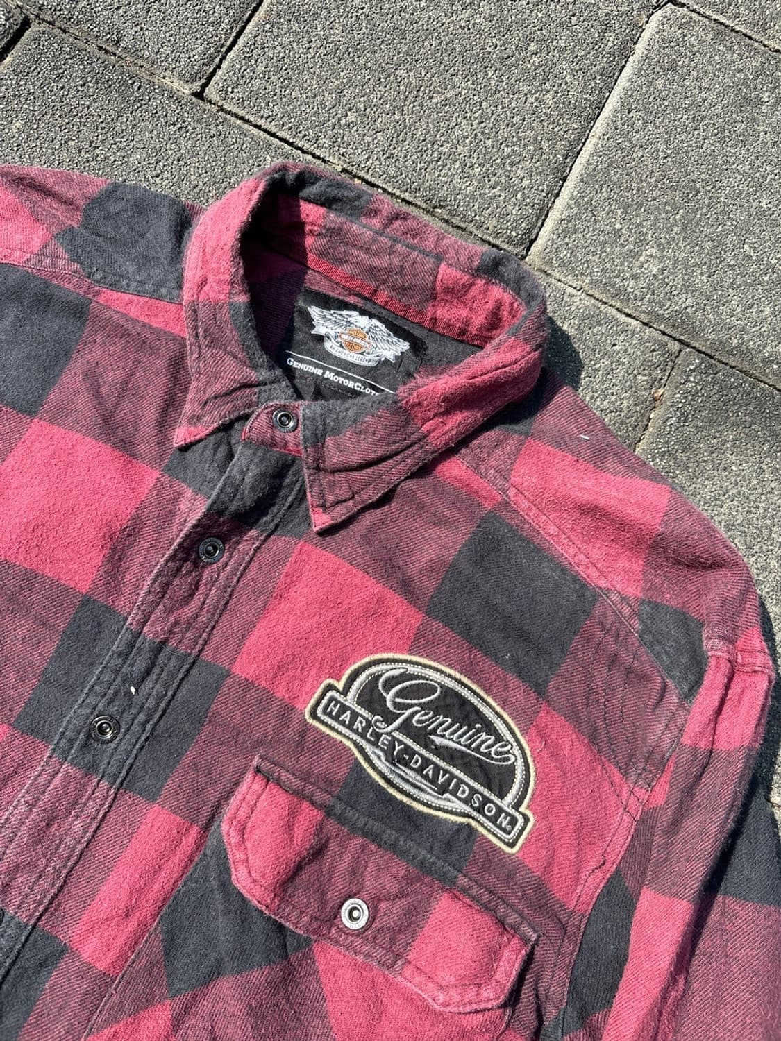 할리데이비슨 긴팔 체크 셔츠 상품이미지7