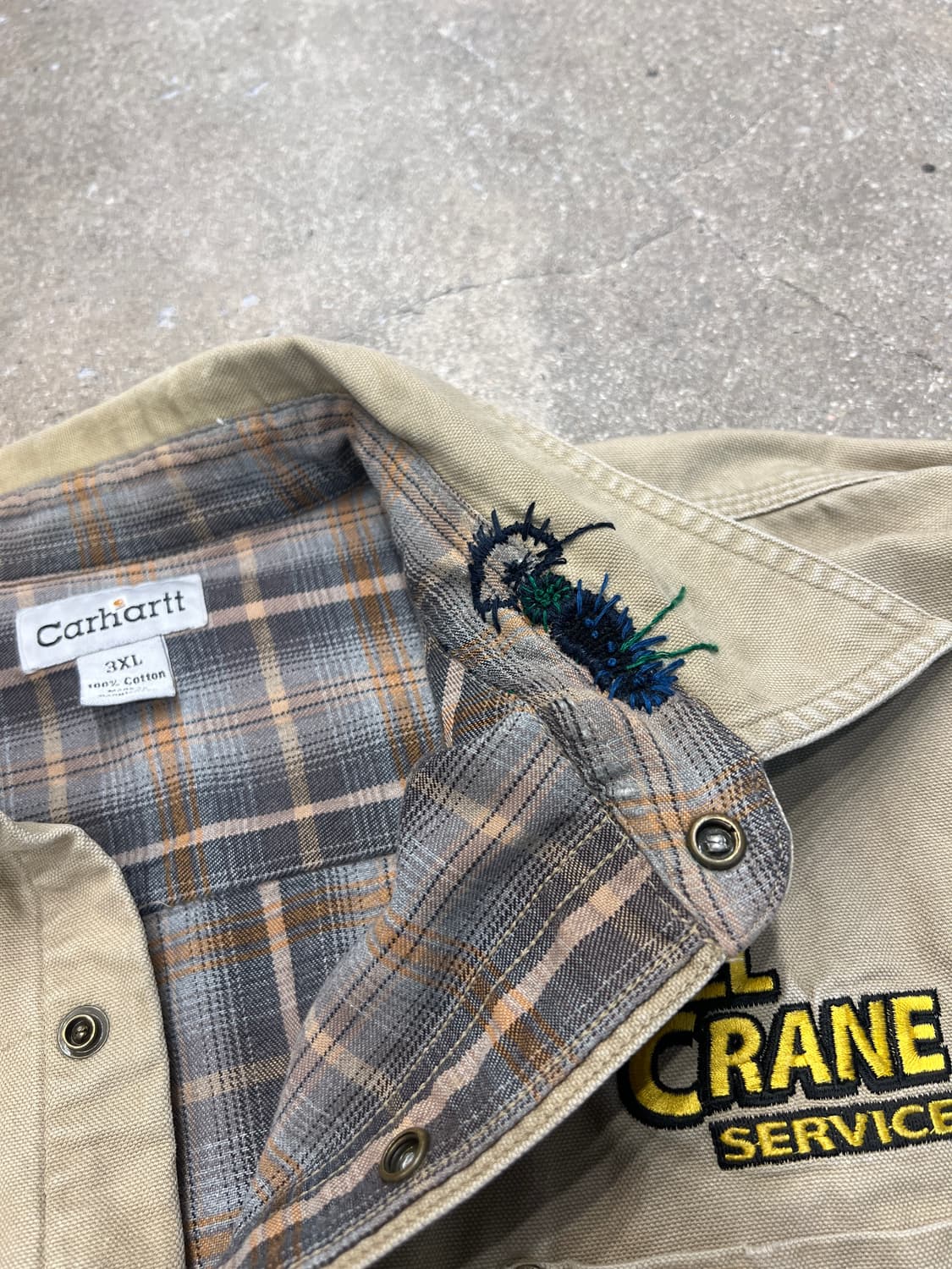 Handmade 칼하트 워크 스냅 자켓 상품이미지5