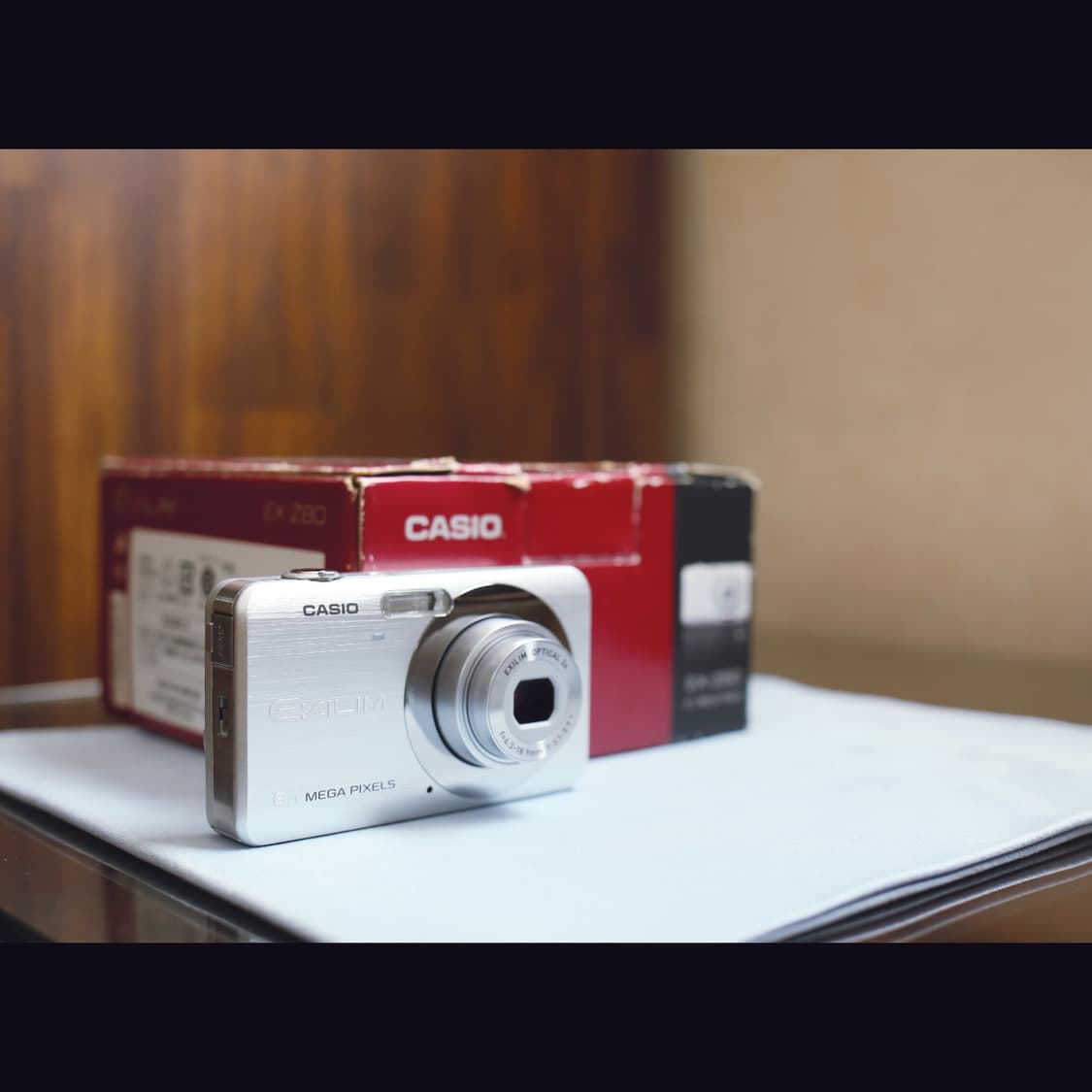 레어<민트급><카리나>카시오 엑슬림 z80 실버 빈티지 디카 상품이미지2
