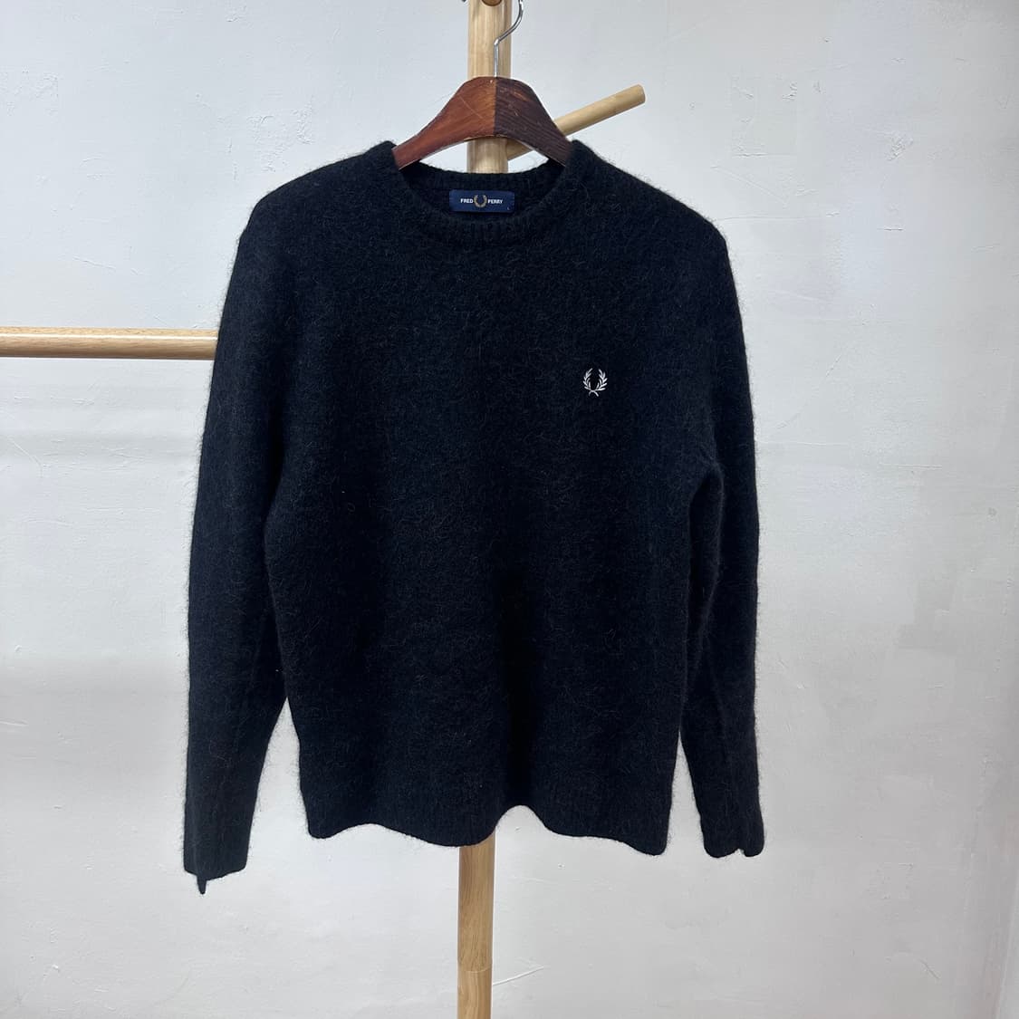 프레드페리 울 알파카 라운드 니트 스웨터 L사이즈 J29 상품이미지1