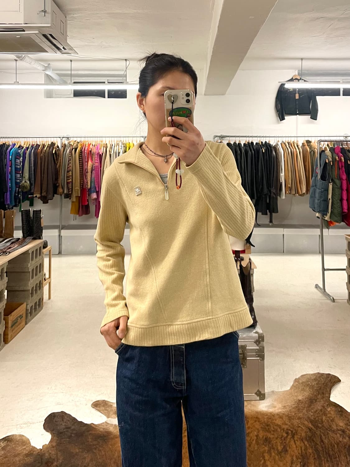 COURREGES half zip-up knit 쿠레쥬 쿼터집업 니트 상품이미지8