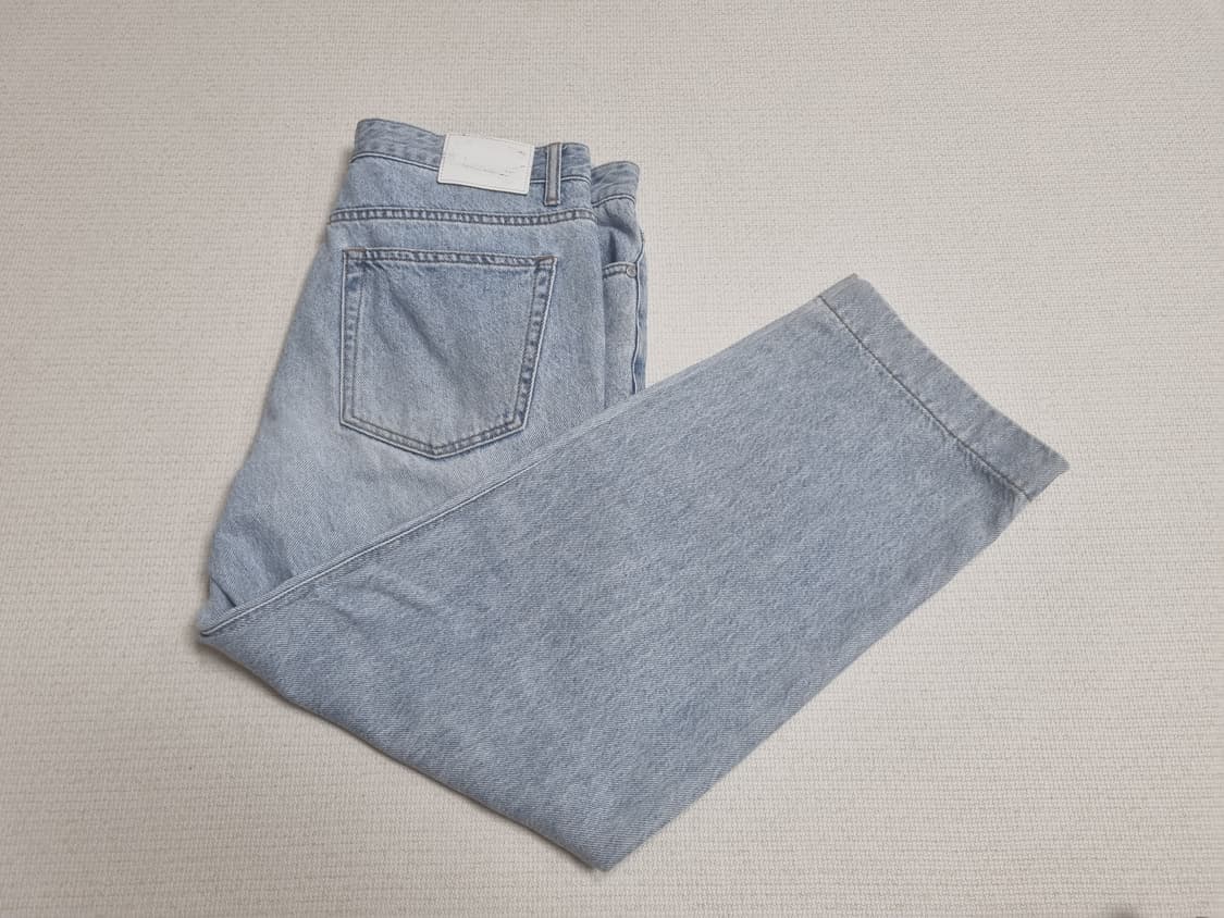 피스워커 9부 연청 데님 팬츠 32사이즈 상품이미지2
