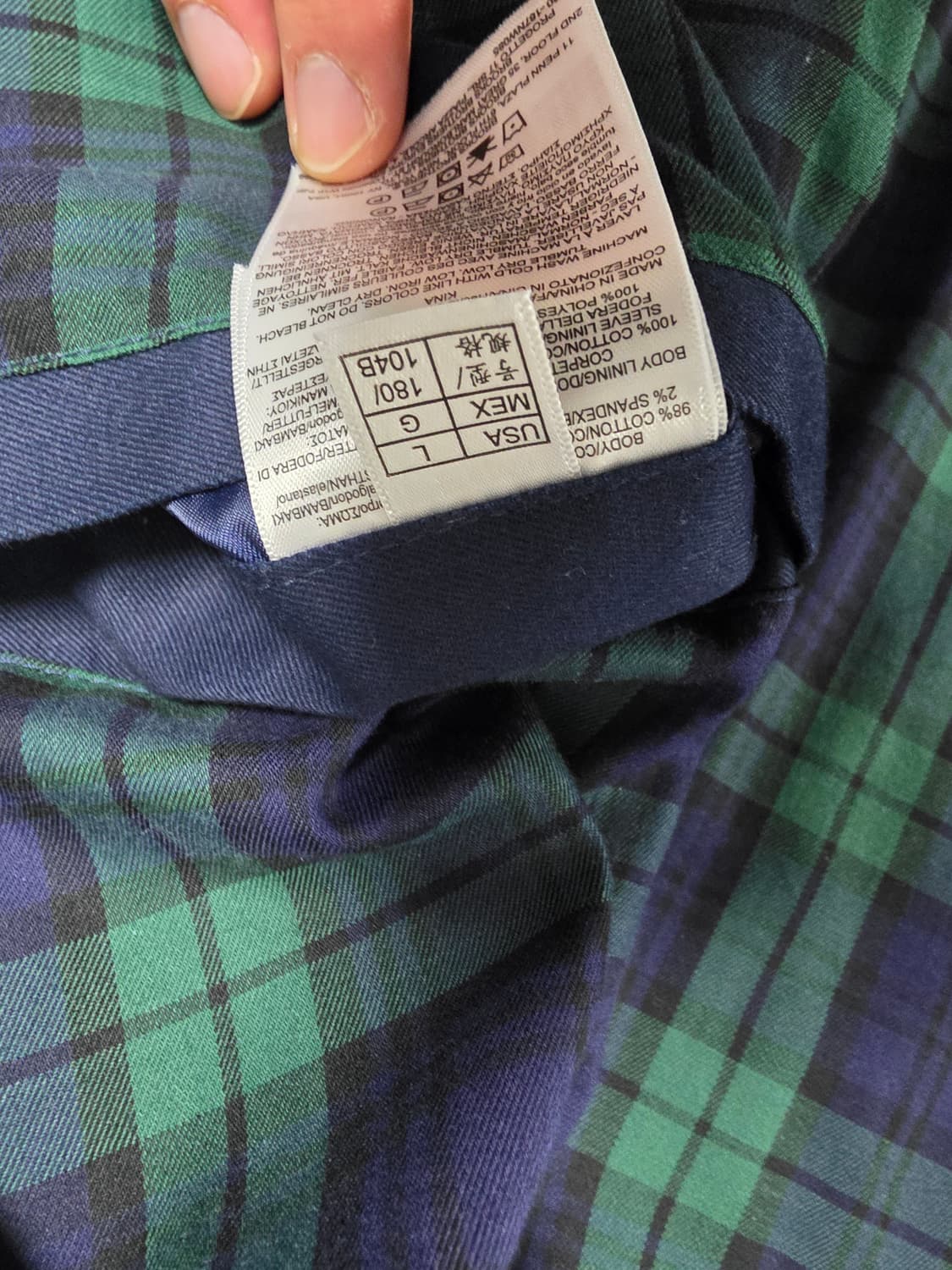 브룩스 브라더스 네이비 블루종 자켓 L 블루종 바라쿠다 바이스윙 해링턴 상품이미지7