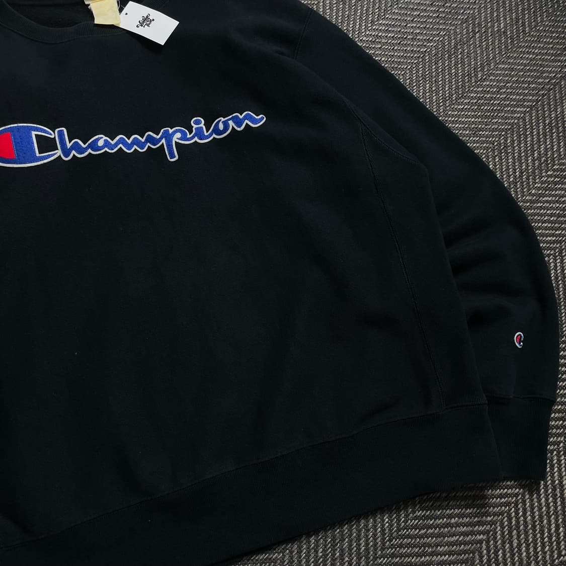 챔피온 리버스위브 빅로고 블랙 스웻 셔츠o 4572 상품이미지3
