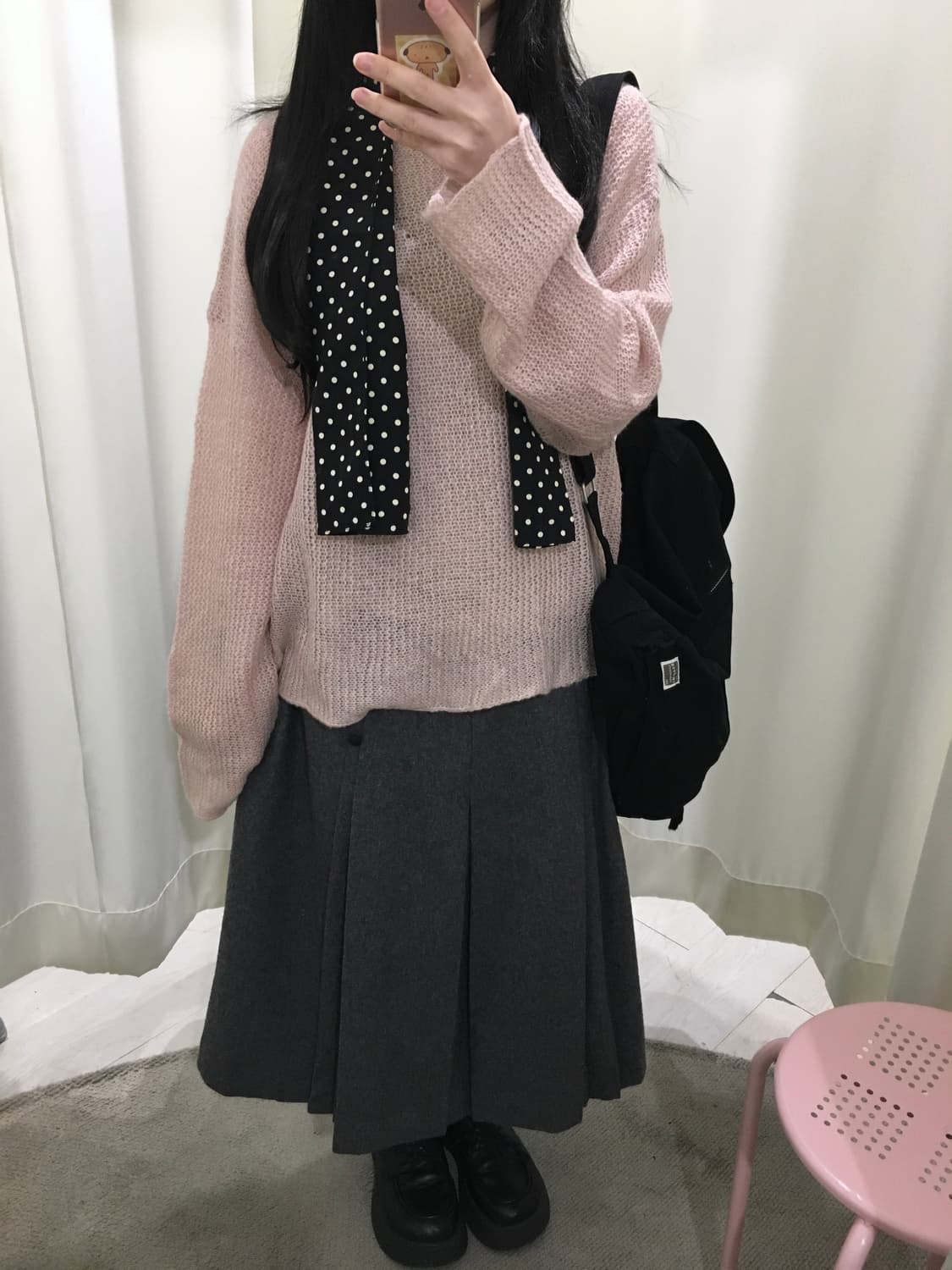 여리핏 베이비 핑크 니트 상품이미지2