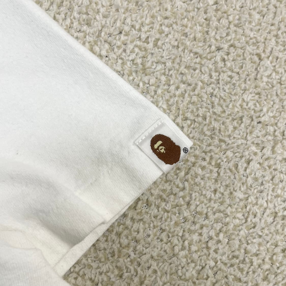 베이프 Bape 플로럴 카모 컬리지 반팔티 화이트 상품이미지3