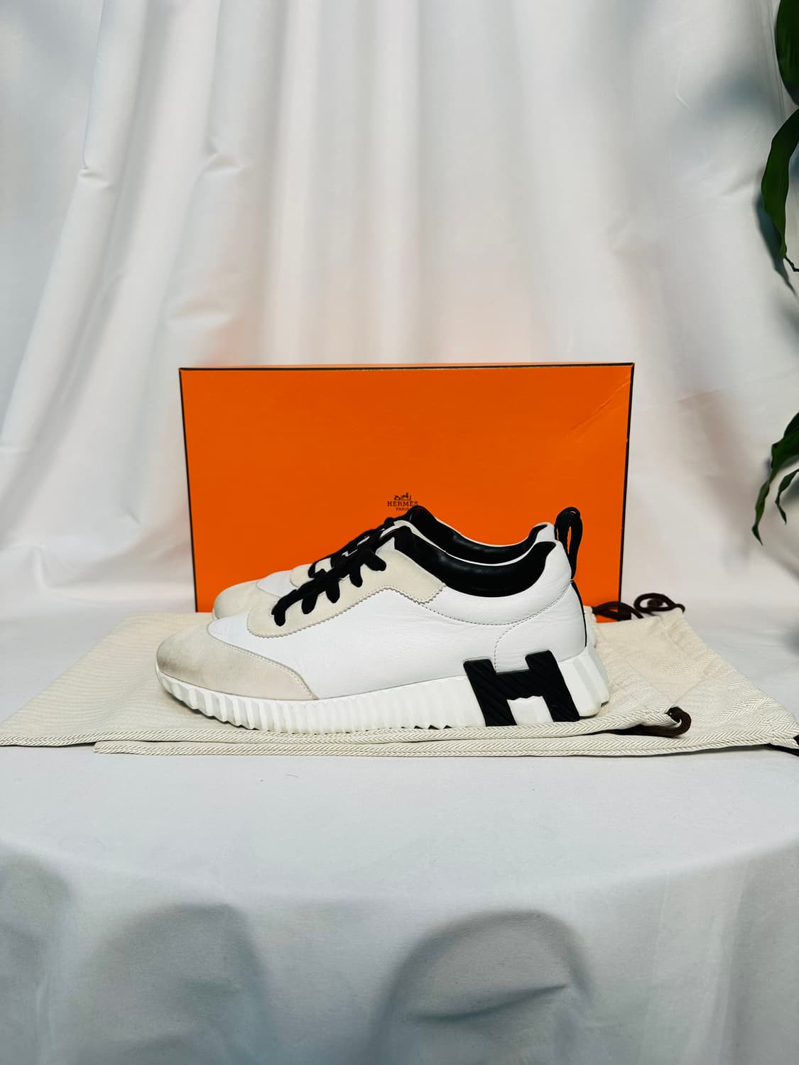 [정품] 에르메스 바운싱 화이트 코트스킨 블랑 40사이즈 상품이미지4