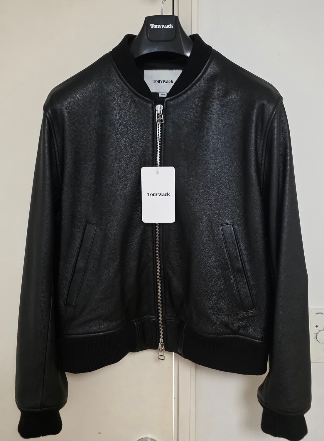 토니웩 그레인 레더 블루종 봄버 자켓 상품이미지1