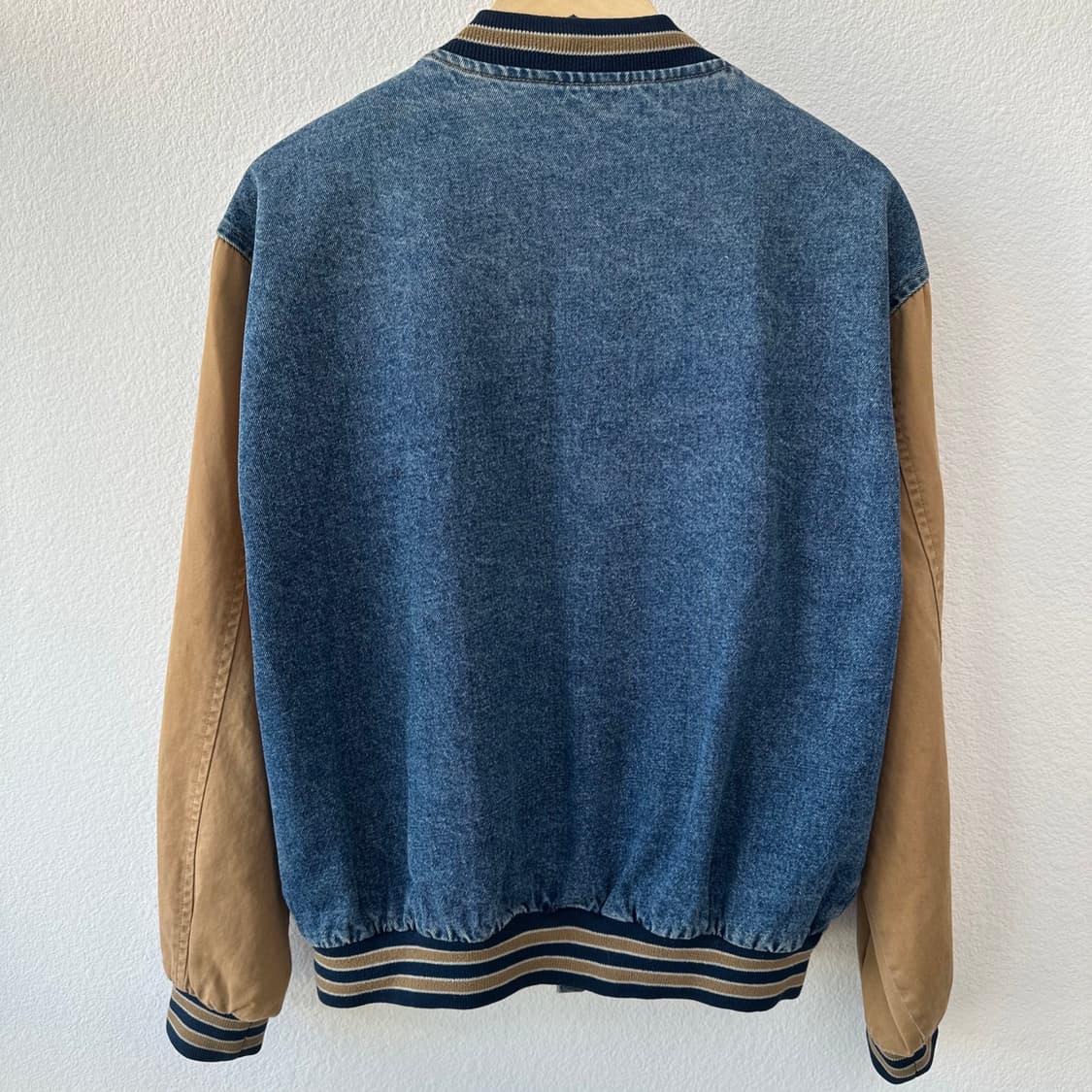 90s Port Authority 코스트코 빈티지 데님 바시티 자켓 상품이미지4