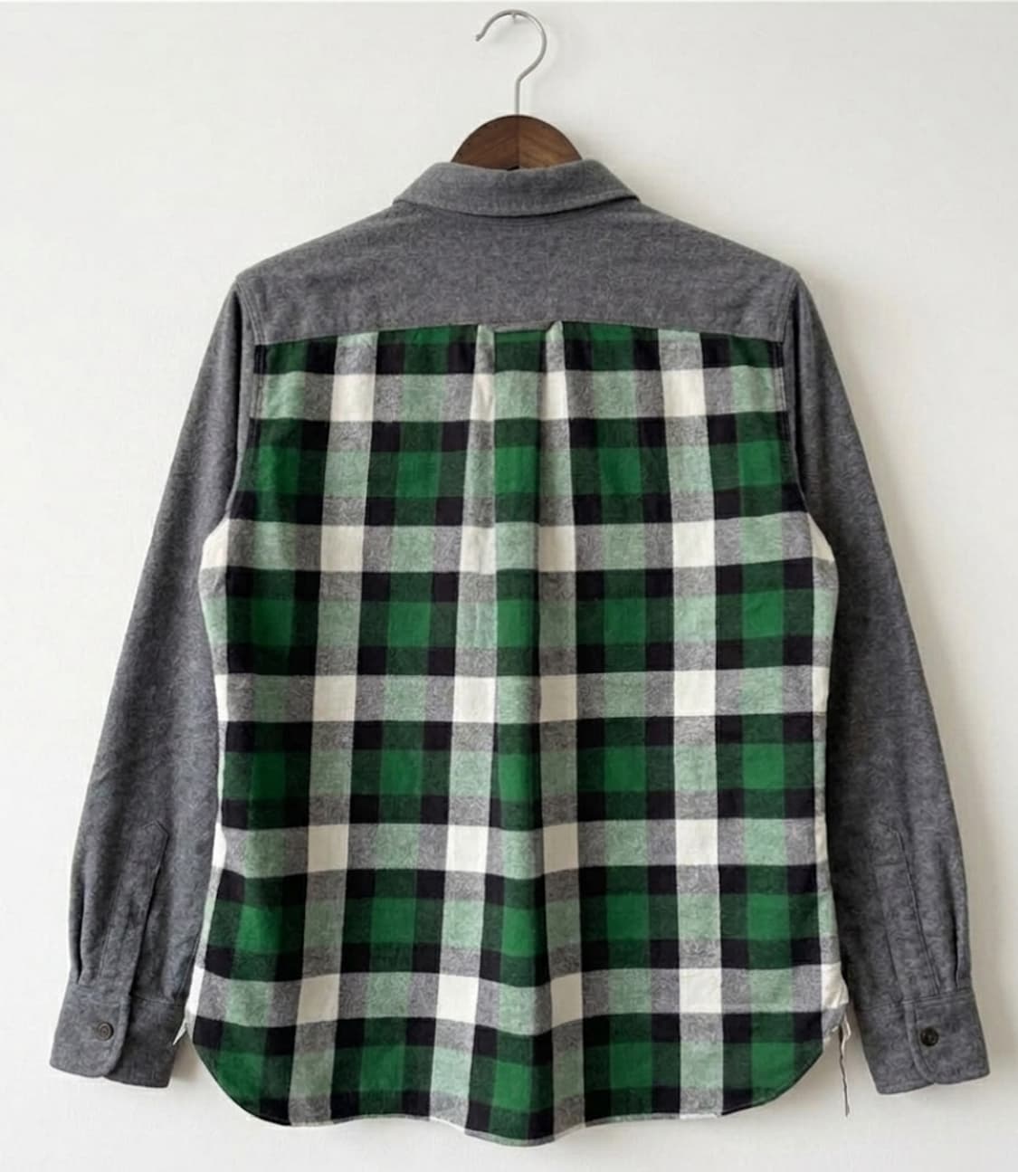 꼼데가르송 옴므 후면 체크 셔츠 상품이미지2