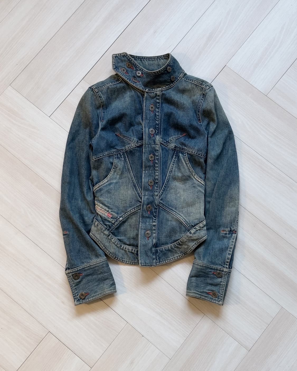 [Diesel] Lace-up Denim Jacket 상품이미지1