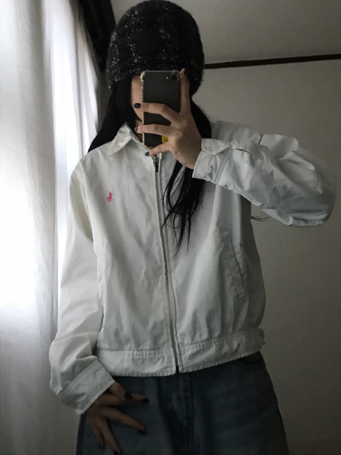 폴로 화이트 핑크포니 블루종 상품이미지4