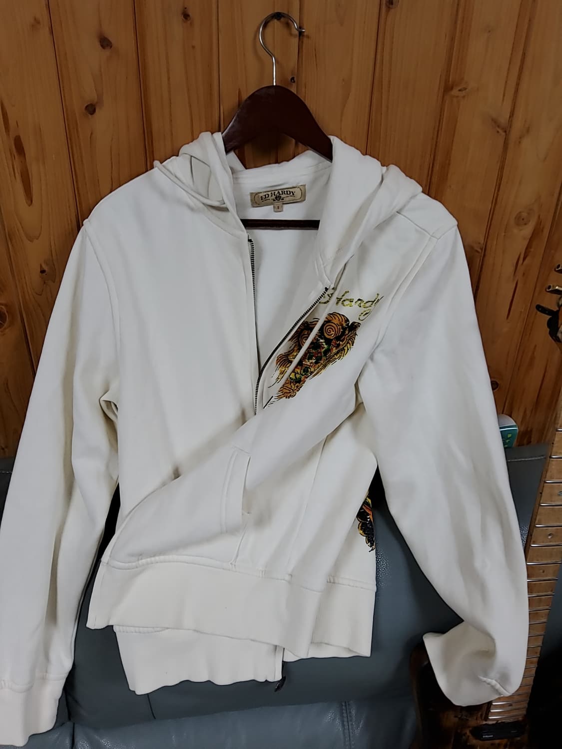 에드하디 후드집업 크림 s 상품이미지1