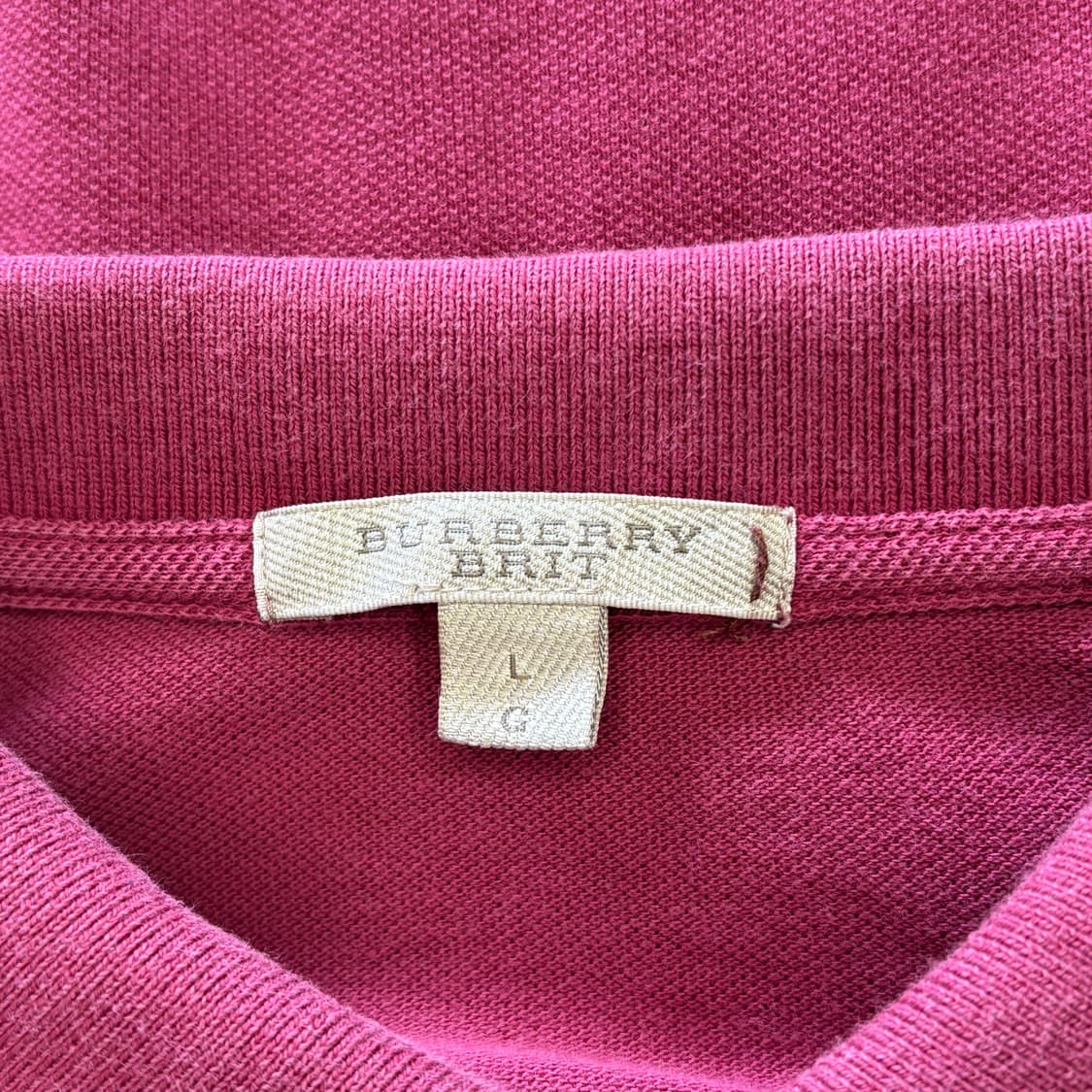 L 버버리 카라 반팔티 상품이미지4