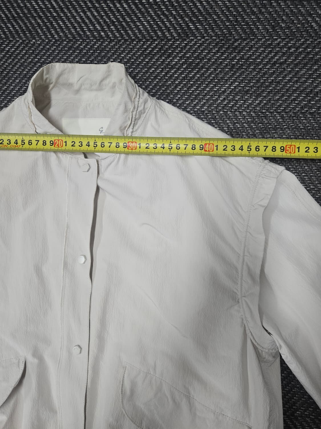 지컷 아이보리 자켓 오버핏 점퍼 상품이미지6