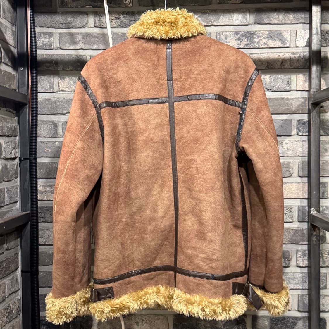kissmark vintage 스웨이드 퍼 무스탕 상품이미지2