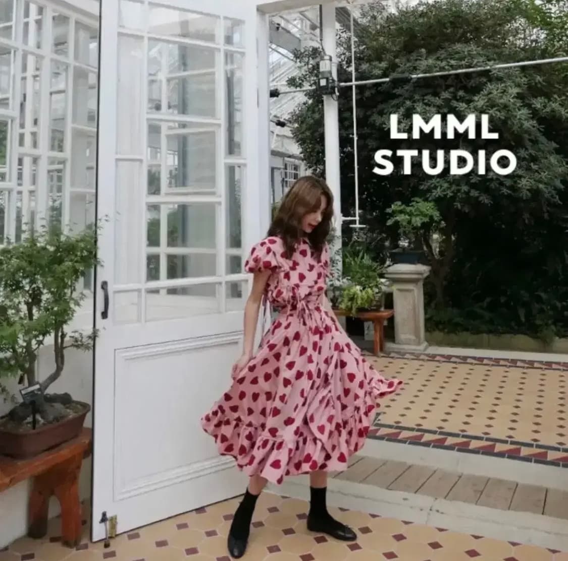 F) LMML 스튜디오 러버스 프릴 랩스커트 핑크 상품이미지8