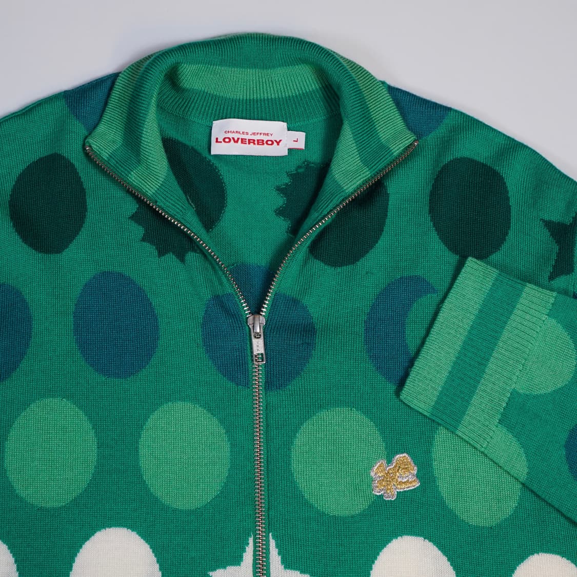 찰스제프리 러버보이 Runes 그래픽 니트 집업 상품이미지5