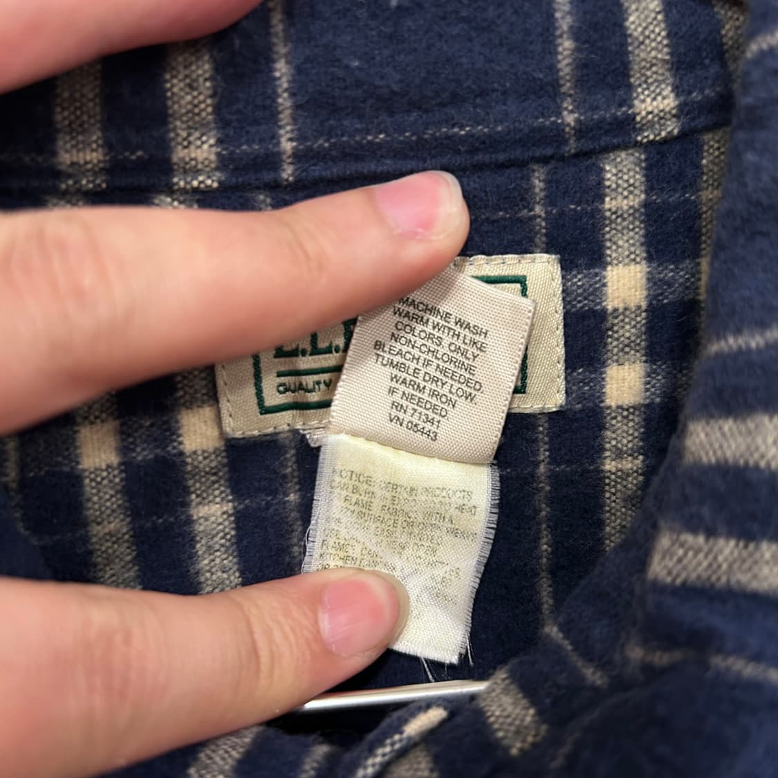 L.L Bean 엘엘빈 울 타탄체크 오버핏 셔츠 상품이미지4