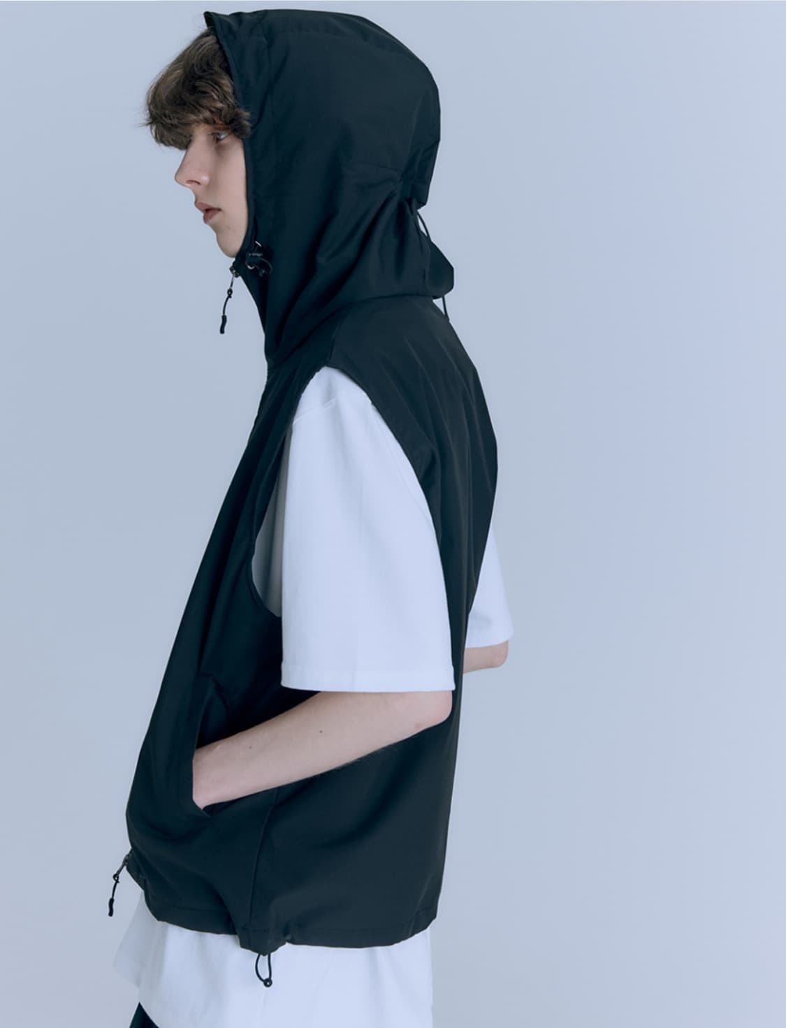 아르반 하이크 베스트 후드집업 차콜  상품이미지7