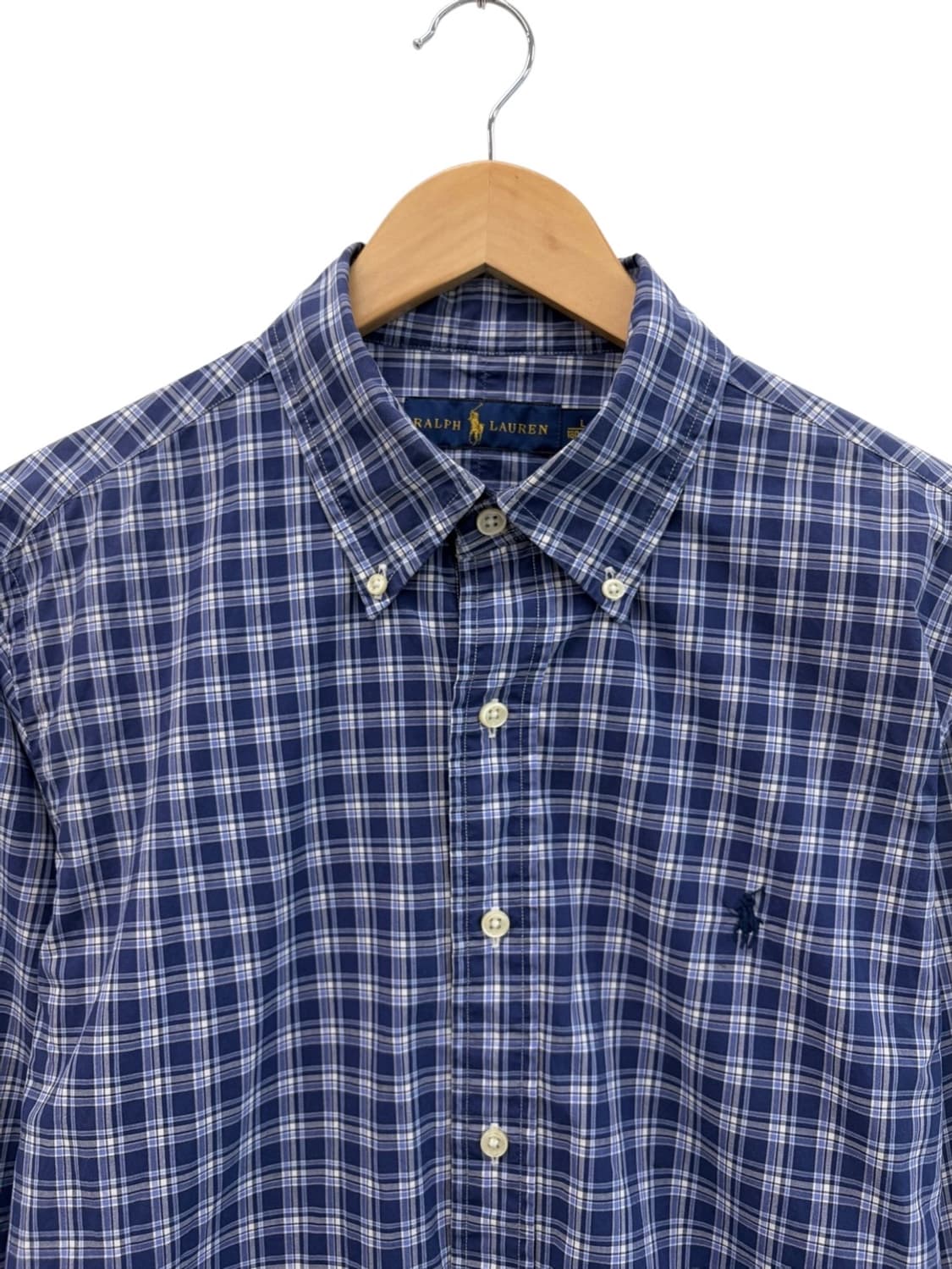폴로 체크셔츠 네이비 (L)  상품이미지2