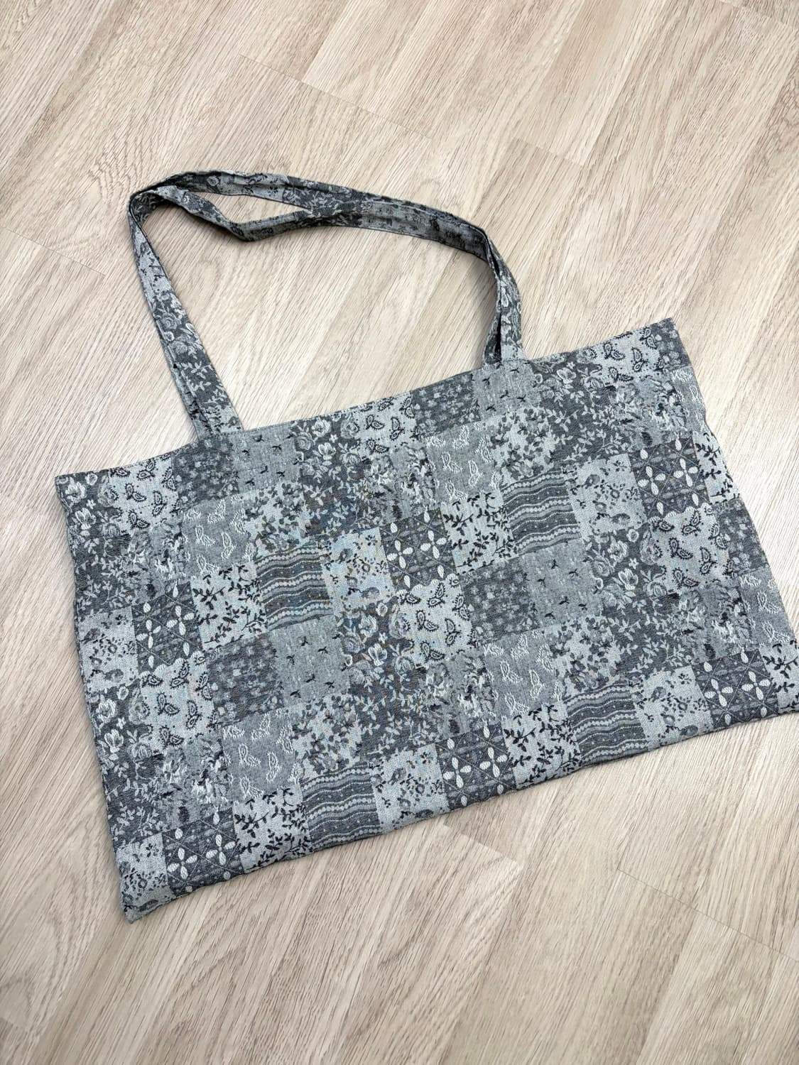 starryfairy Jacquard Patch Bag Grey 상품이미지5