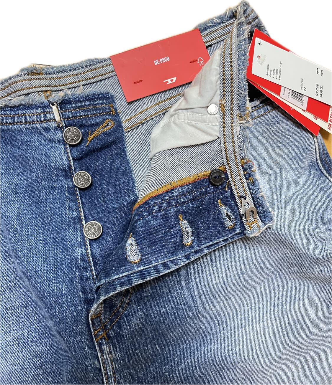 디젤(Diesel) 데파고 로우웨이스트 맥시 스커트 새상품 상품이미지5