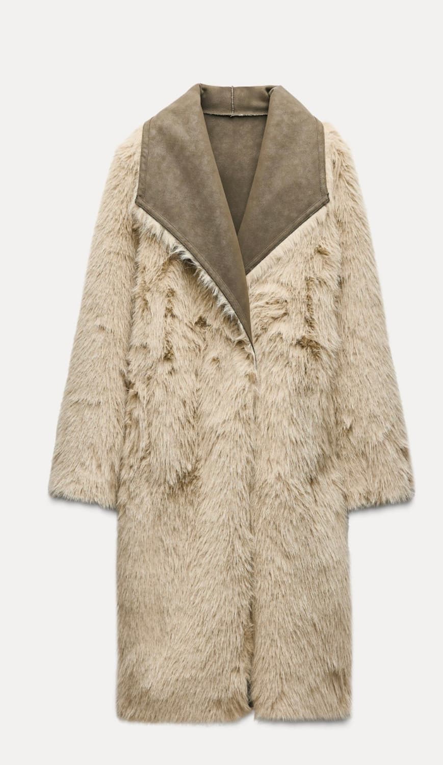 자라 더블 페이스드 리버시블 롱 코트 상품이미지6