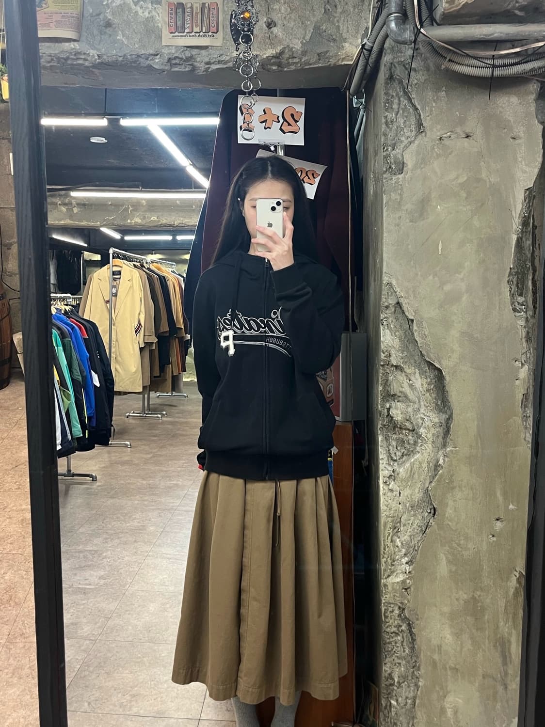 엠엘비 레터링 후드집업 블랙 95 #csz3477 상품이미지2