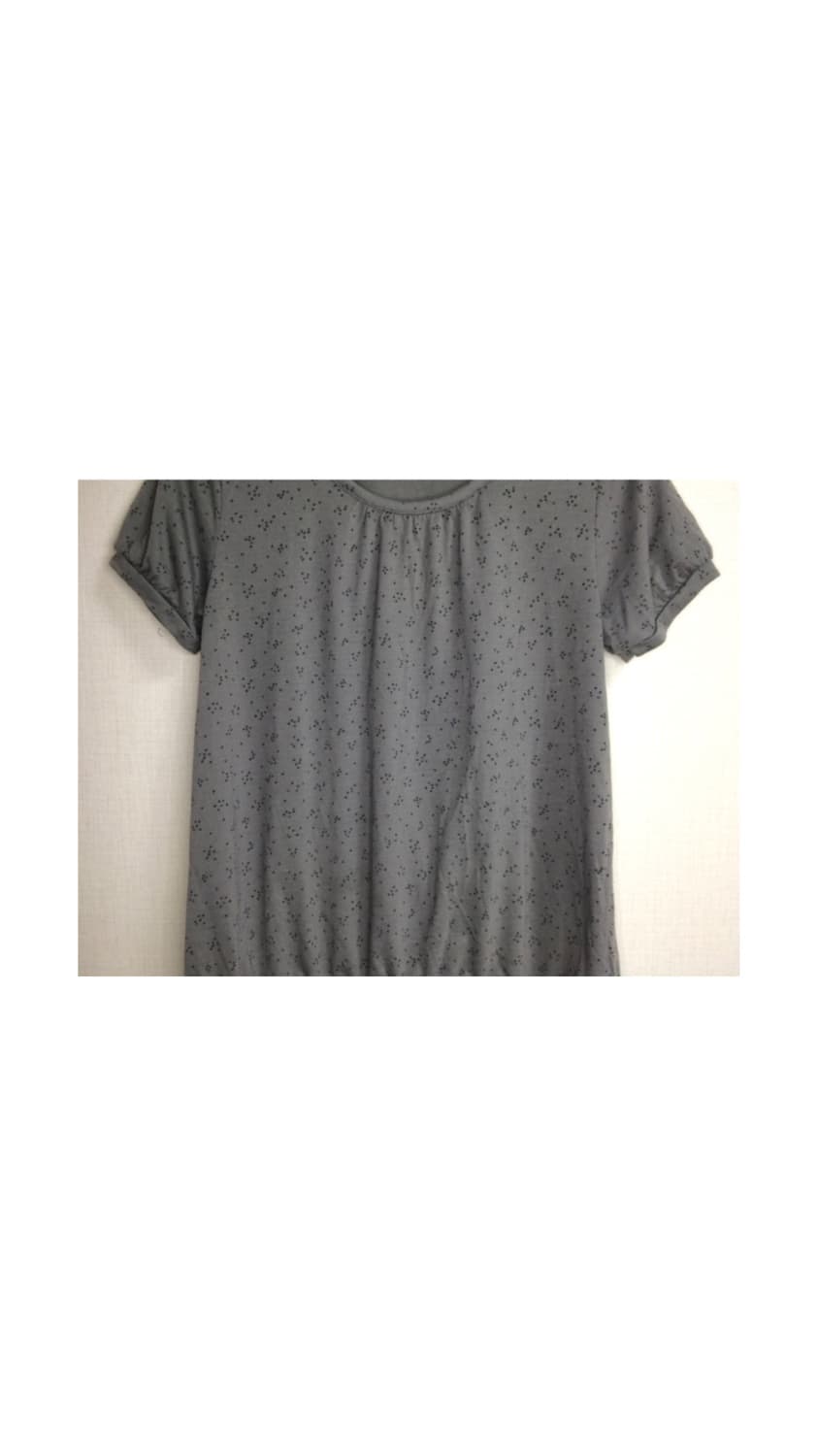 빈티지 차콜 미니 별 총총 패턴 반팔 티셔츠 상품이미지2