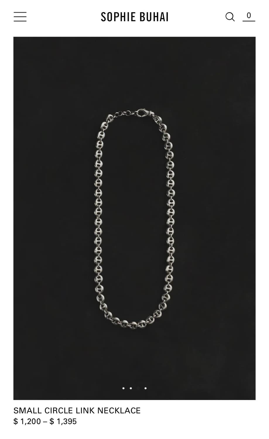 소피부하이 SMALL CIRCLE LINK NECKLACE 상품이미지1