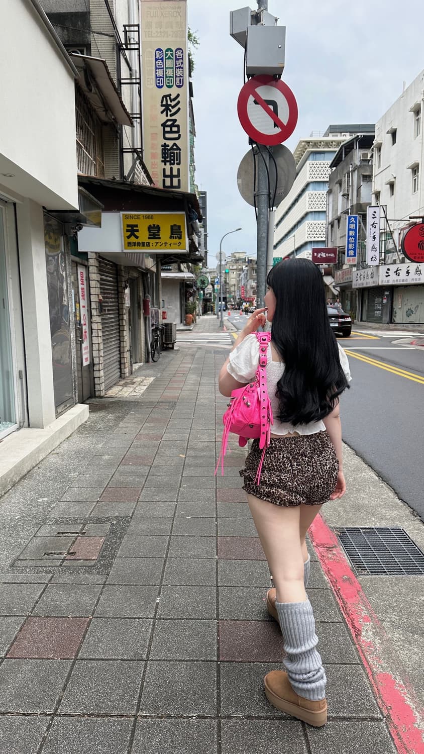 레오파드 셔링 팬츠 상품이미지1