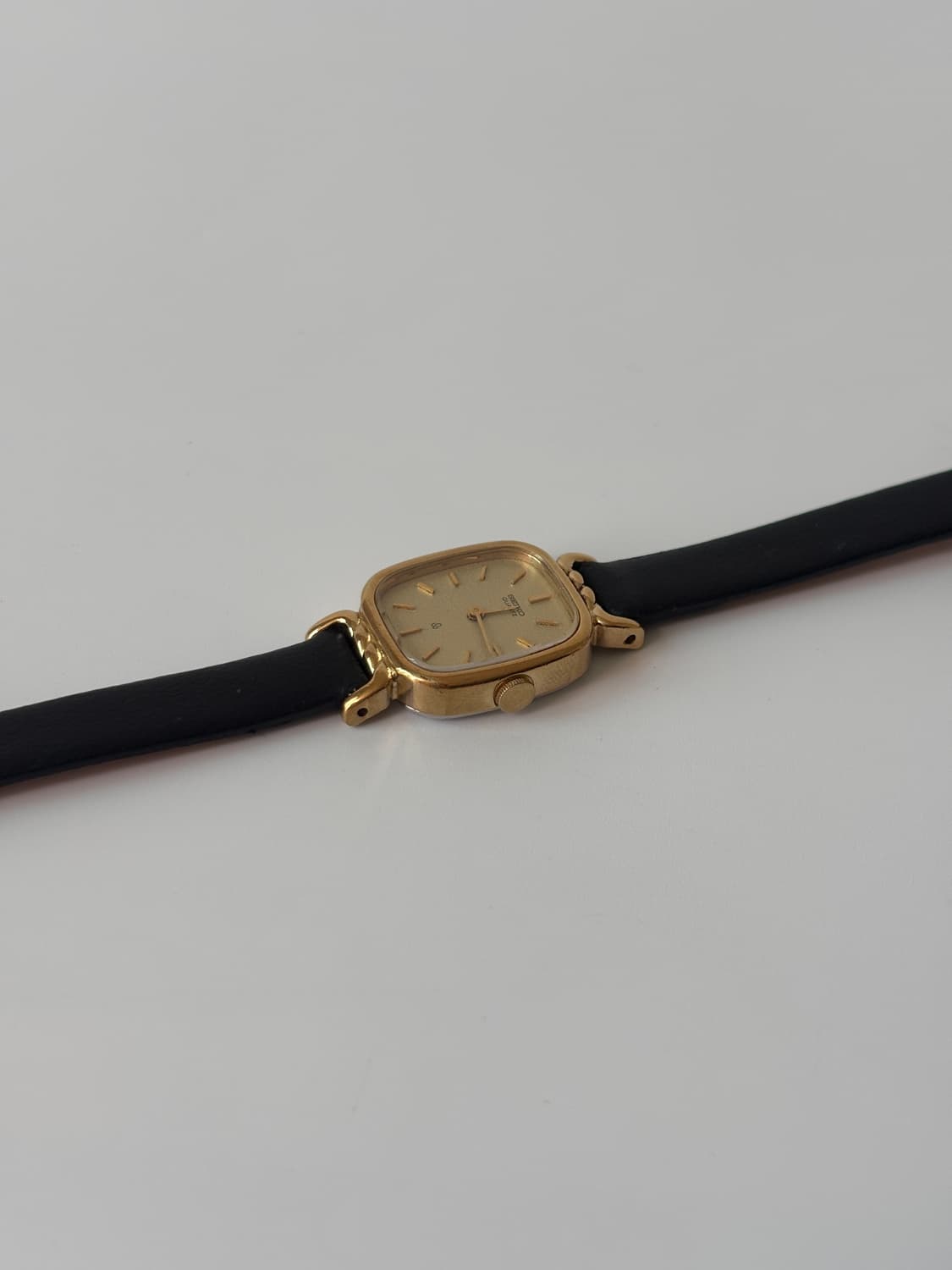 1980s Gold Square Ladies Quartz 상품이미지4