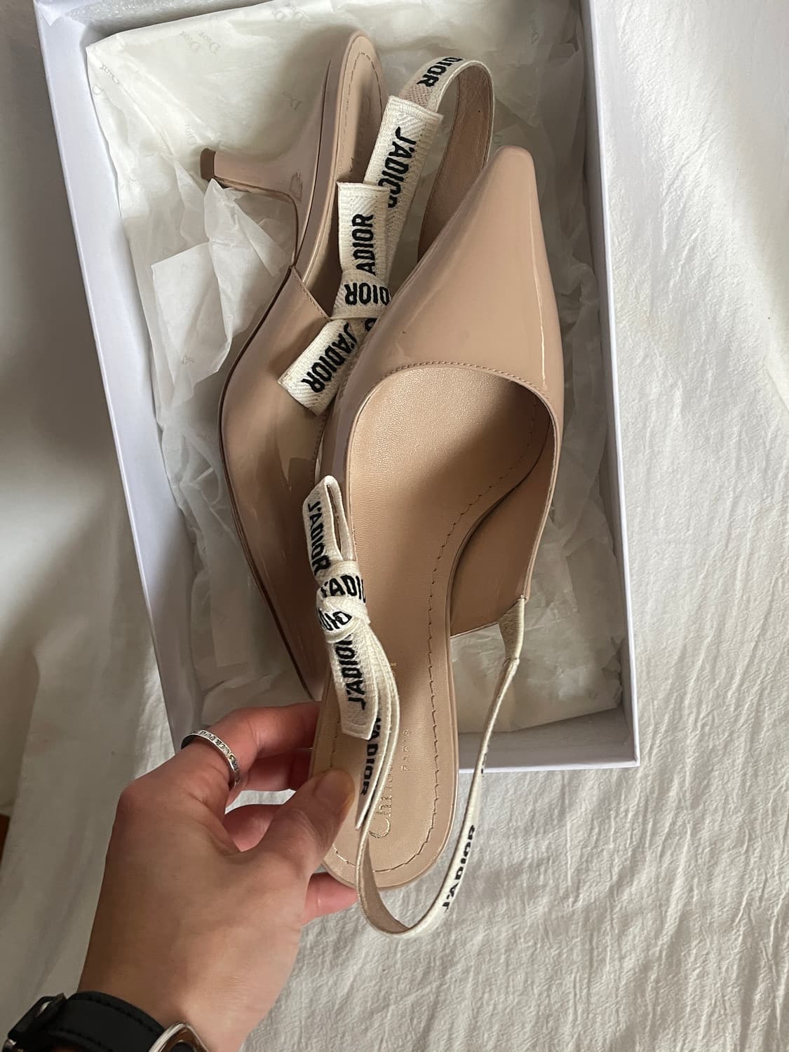 디올 자디올 슬링백 펌프스 37.5 사이즈 상품이미지3