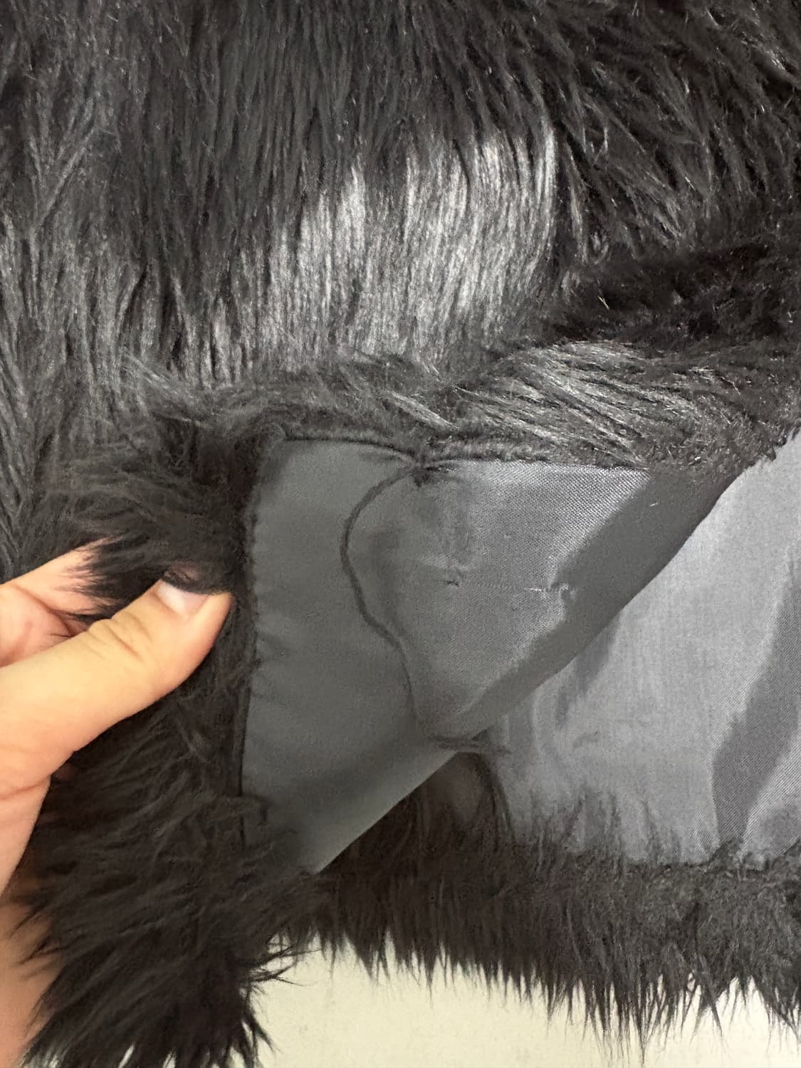 애즈온 퍼자켓 블랙  상품이미지3