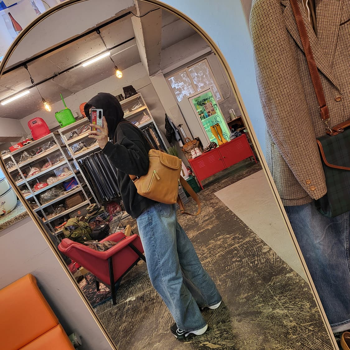 몽삭 올 레더 백팩 상품이미지10