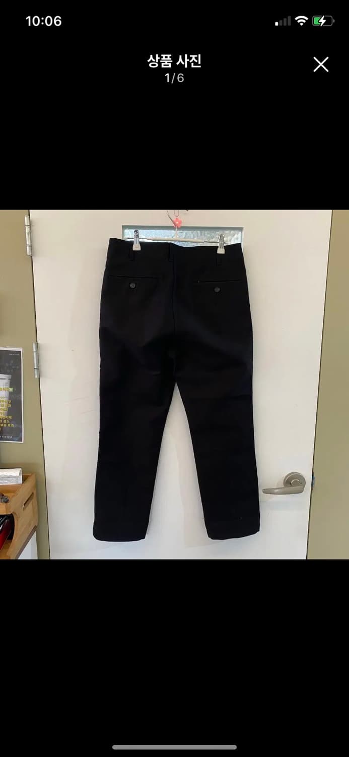 UNIQLO U 유니클로U 치노팬츠 블랙 76사이즈 상품이미지1