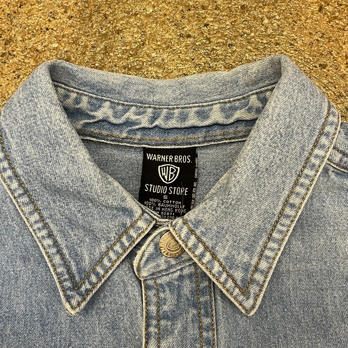 미국 빈티지 루니툰 워너브라더스  데님 셔츠 상품이미지4
