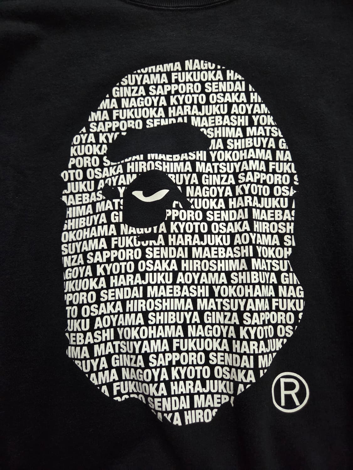 베이프 재팬 시티헤드 맨투맨 상품이미지2