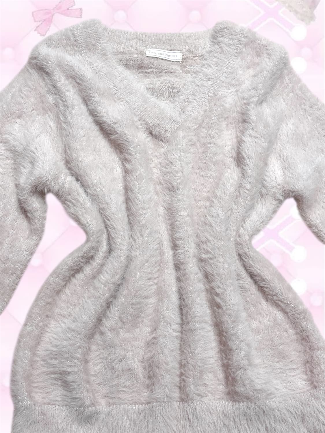 히메갸루 딸기우유 니트 빈티지 모리걸 페어리 리즈리사 엑시즈팜 라떼갸루 상품이미지3