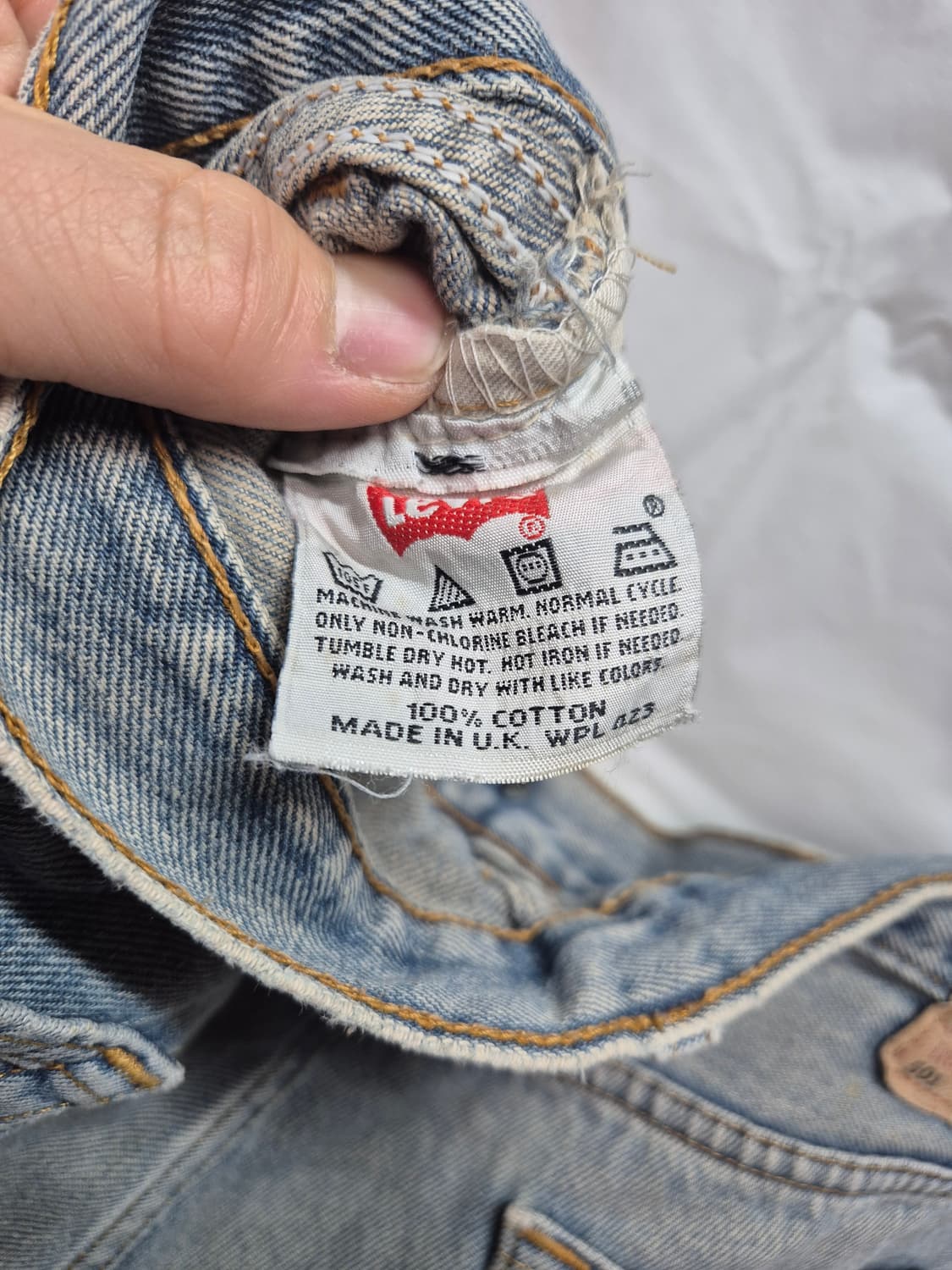 리바이스 501 데님 영국발 상품이미지7