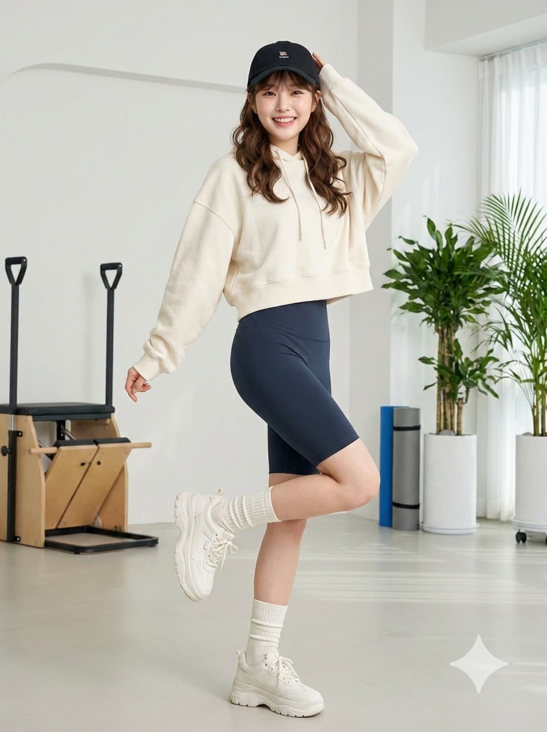 안다르(andar) 마운틴뷰 바이커 쇼츠 레깅스 상품이미지1