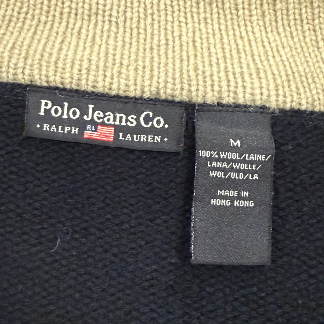 블랙 폴로 진스 니트집업  상품이미지5