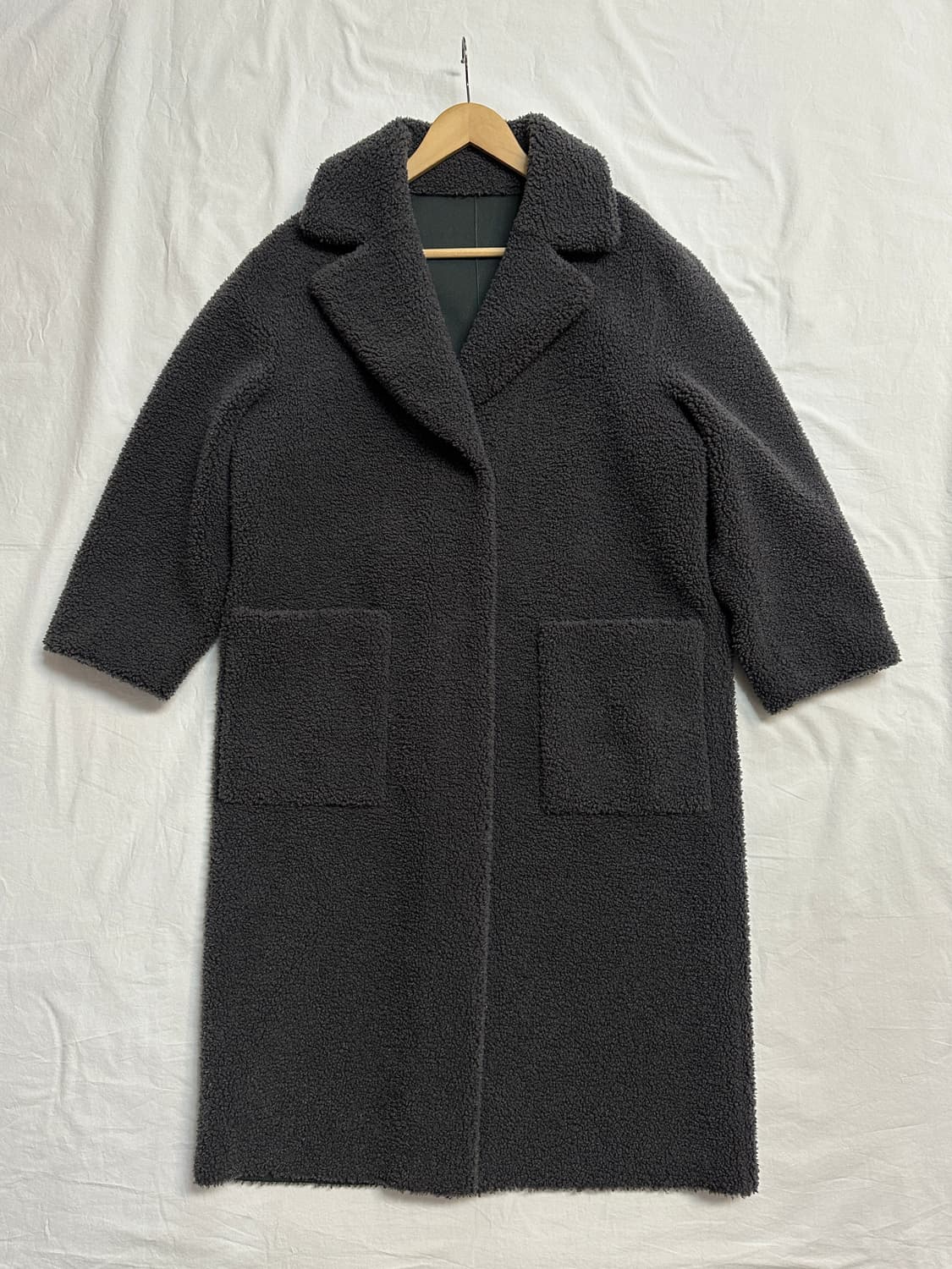 SOUP 양면 뽀글이 무스탕 코트 롱자켓 상품이미지1