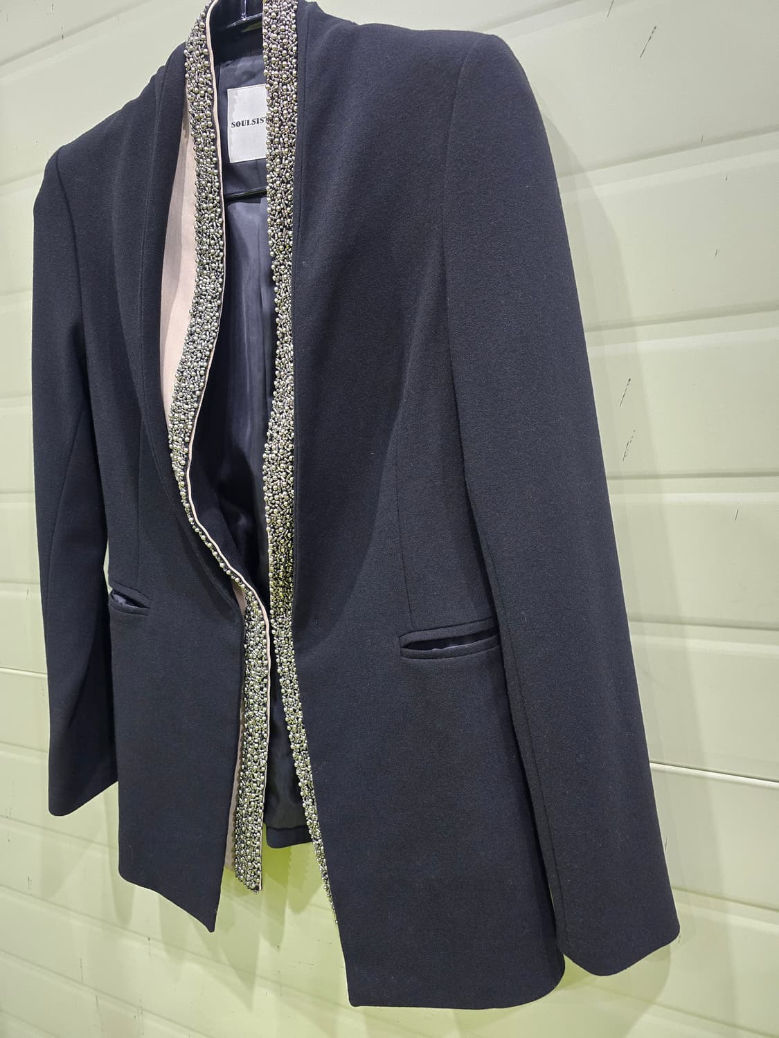 SOULSISTER 블랙 스톤 장식 자켓 상품이미지4